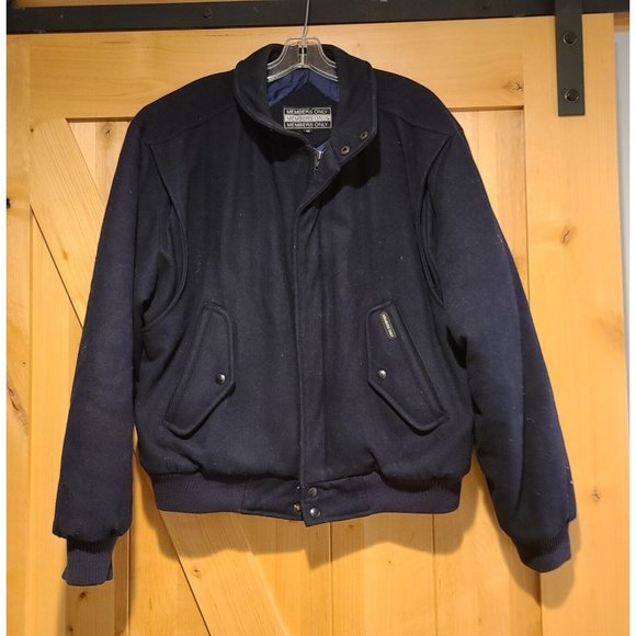 Members Only Other - MEMBERS ONLY Lined Wool Jacket SIZE 40 Blue Vintage Zip Front